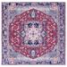 Blue/Navy 48 x 0.16 in Area Rug - Langley Street® Sonia Oriental Red/Navy Area Rug Polyester | 48 W x 0.16 D in | Wayfair