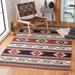 Red 48 x 0.2 in Indoor Area Rug - Foundry Select Kilim 711 Area Rug In Ivory/Rust Cotton/Wool | 48 W x 0.2 D in | Wayfair