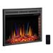 Symple Stuff Amit Delisle Recessed Electric Fireplace Insert in Black | 27.08 H x 38.97 W x 8.97 D in | Wayfair E48557D1C16F4CA386F630F238780218
