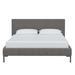 Wade Logan® Bilkis Low Profile Platform Bed Upholstered/Polyester in Gray | 37 H x 83 W x 88 D in | Wayfair 3C70C478686D4A42B0D5FED1B5221DC3
