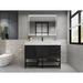 Latitude Run® 48" Free Standing Single Bathroom Vanity Wood/Stone in Gray | 35.5 H x 48 W x 19.7 D in | Wayfair 01FD7E7493474B3B8B64402AB793D69B