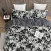 Midnight Snowfall - Coma Inducer® Oversized Comforter Set - Black and White