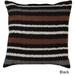 Decorative Pershore 18-inch Striped Ikat Poly or Feather Down Filled Pillow