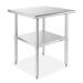 24 x 24 Inch NSF Stainless Steel Prep and Work Table by GRIDMANN