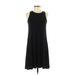 Old Navy Casual Dress - A-Line Crew Neck Sleeveless: Black Print Dresses - Women's Size X-Small