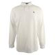 POLO RALPH LAUREN Men's Long Sleeve Mesh Polo Shirt, White, XL