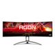 AOC Agon 493UCX2 - 49 Zoll DQHD Curved Gaming Monitor, 165 Hz, 1 ms, HDR400, FreeSync Premium Pro (5120x1440, HDMI, DisplayPort, USB-C, USB Hub) schwarz/rot