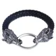 ZOSHI – Bracelets en cuir pour hommes Punk bijoux pour hommes Design loup breloques nouvelle