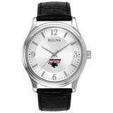 Silver Clark Atlanta University Panthers Leather Watch