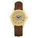 Florida Gators Gold Medallion Brown Leather Wristwatch