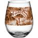 Texas Longhorns 15oz. Vintage Tie-Dye Stemless Wine Glass