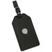 Black Wake Forest Demon Deacons Leather Luggage Tag
