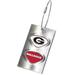 Silver Georgia Bulldogs 3.5'' x 2'' Bag Tag