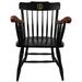Black Montana Grizzlies Seal Logo Captains Chair with Cherry Arms