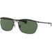 Ray-Ban Olympian II Deluxe RB3619 Sunglasses Black G-15 Green 60 RB3619-002-58-60