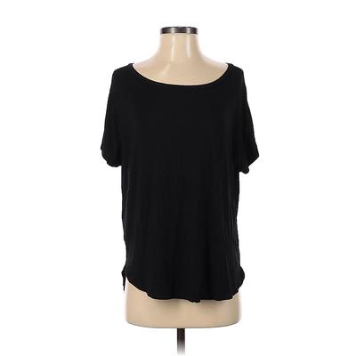 Culture Phit Short Sleeve T-Shirt: Black Solid Tops - Women's Size Medium