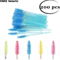 200 pièces Extension de cils brosse à cils jetable bâton de Mascara applicateur hélice sourcils