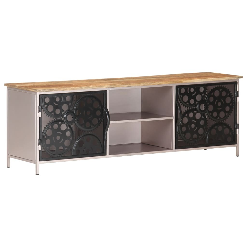 vidaXL TV-Schrank 120x30x40 cm Raues Mangoholz Image