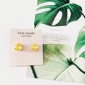 Kate Spade Jewelry | Last Onekate Spade Rise And Shine Stud Earrings Yellow | Color: Gold/Yellow | Size: Os