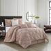 Willa Arlo™ Interiors Rawley Microfiber 7 Piece Comforter Set Polyester/Polyfill/Microfiber in Pink/Yellow | King | Wayfair