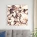 Red Barrel Studio® Blush Shaded Leaves III by Alonzo Saunders - Wrapped Canvas Painting Canvas, Wood in White | 36 H x 36 W x 1.25 D in | Wayfair