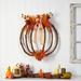 Primrue 26" Wreath Traditional Faux in Orange | 26 H x 26 W x 6 D in | Wayfair F0CD718D6ED6424EB5478510DC1D89C5