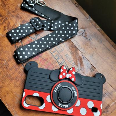 Disney Accessories | Cute Mini Mouse Phone Case Galaxy A01 | Color: Black/Red | Size: Os