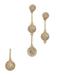 Kate Spade Jewelry | Kate Spade Goldplated Pav Ball Drop Earrings Clear Wear/Repair | Color: Gold | Size: Os