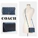 Coach Bags | Coach Anna Foldover Crossbody Clutch | Color: Blue | Size: 8" (L) X 4 3/4" (H) X 1 1/2" (W)