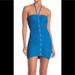 Free People Dresses | Free People Hold On Mini Halter Dress | Color: Blue | Size: S