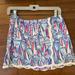 Lilly Pulitzer Skirts | Lilly Pulitzer Sailboat Skirt | Color: Gray/White | Size: 4