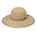 Wallaroo Hat Company Women’s Camille Sun Hat – Broad Brim, Elegant Style, Designed in Australia, Turquoise