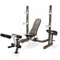 Marcy Olympic Weight Bench with Rear Squat Rack - Foldable