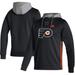 Men's adidas Black Philadelphia Flyers Skate Lace AEROREADY Pullover Hoodie