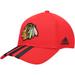 Men's adidas Red Chicago Blackhawks Locker Room Three Stripe Adjustable Hat