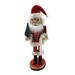 14 inch Santa with Tree and List Nutcracker - red