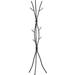 Metal Tree Branch Style Coat Rack with Multiple Hooks in Black - 18.5 x 18.5 x 74 inches