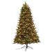 Holiday Home Decor Green Mixed Balsam PE PVC 7.5' Christmas Tree With Metal Base and 600 Clear/White Lights