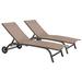 VredHom Adjustable Chaise Lounge Chair with Wheels