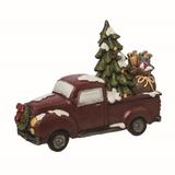 Transpac Resin Multicolor Christmas Light Up Snowy Truck