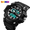 SKMEI-Montre de sport militaire de luxe pour hommes montres à quartz étanches affichage des