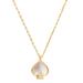 Kate Spade Jewelry | Kate Spade Everyday Signature Spade Mini Pendant Pearlescent Pendant Necklace | Color: Cream/Gold | Size: Os