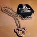 Disney Accessories | Disney Mickie Mouse Outline With Pink Stones Nwt | Color: Pink/Silver | Size: Osbb