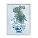 Stupell Industries Monstera Palm Plant Ornate Blue Bird Vase Scene By Melissa Wang Wood in Brown | 14 H x 11 W x 1.5 D in | Wayfair