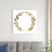 Red Barrel Studio® Wreath in Gold III by Annie Warren - Wrapped Canvas Painting Canvas | 30 H x 30 W x 1.25 D in | Wayfair