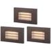 LEONLITE 120V LED Dimmable Step Light, CRI90, ETL Listed Metal in Brown | 2.87 H x 4.72 W x 1.59 D in | Wayfair 79207