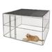 MidWest Homes for Pets XX-Large Chain Link Outdoor Dog Kennel Metal/Fabric in Gray | 72.01 H x 120.01 W x 120.01 D in | Wayfair K910106