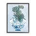 Stupell Industries Monstera Palm Plant Ornate Blue Bird Vase Scene By Melissa Wang Wood in Brown | 20 H x 16 W x 1.5 D in | Wayfair ai-899_fr_16x20