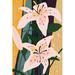 Red Barrel Studio® Lily Collage II by Annie Warren - Wrapped Canvas Painting Canvas in Orange/Pink | 12 H x 8 W x 1.25 D in | Wayfair