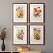Red Barrel Studio® Antique Floral Bouquet I - 4 Piece Picture Frame Print Set Paper, Wood in Green/Indigo/Pink | 43.5 H x 31.5 W in | Wayfair